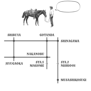 都内と神奈川県方面からのマップ